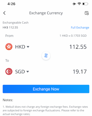 HKD to SGD Conversion Rate